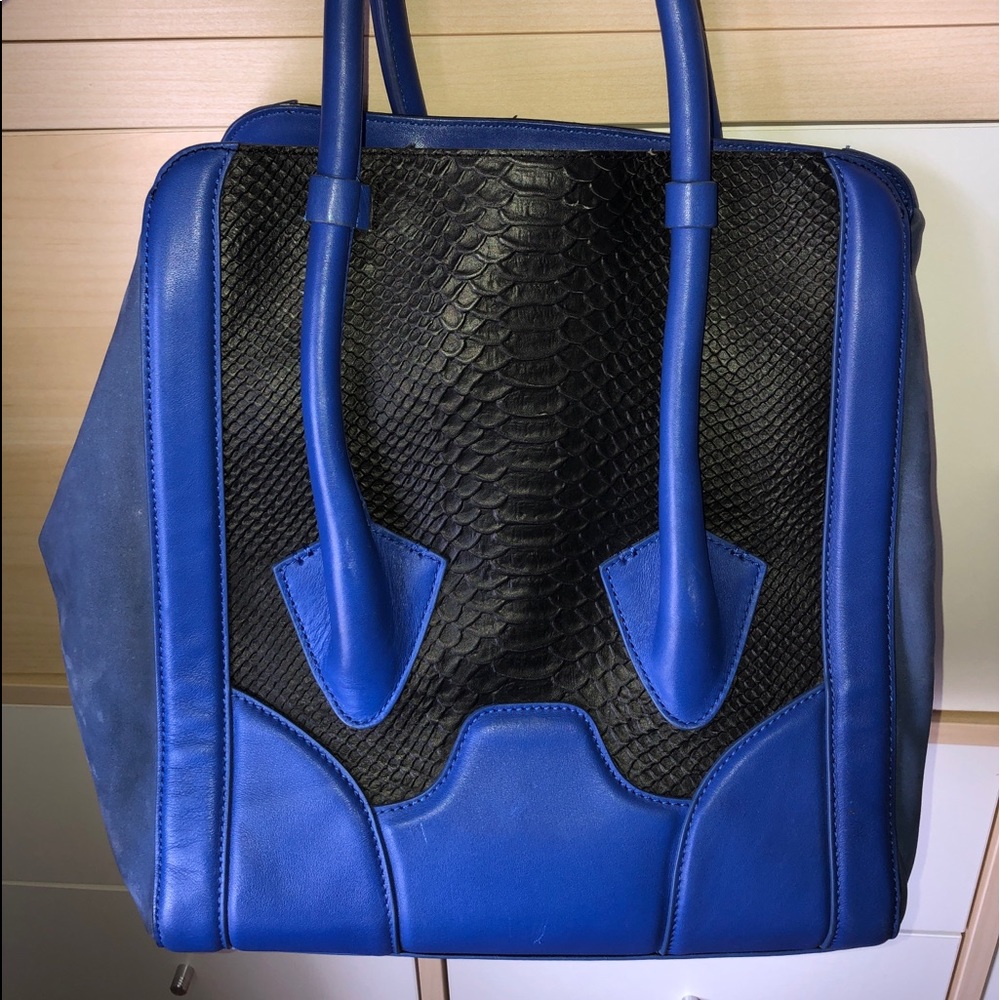 Royal Blue and Black Purse / Bag - Picture 5 of 7